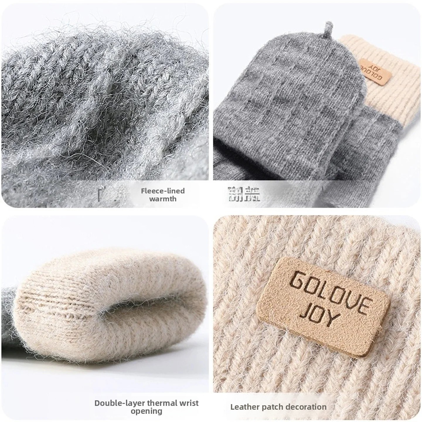 قفازات نسائية شتوية مبطنة بالص - مراجعة Wool Glove Lined وسعره