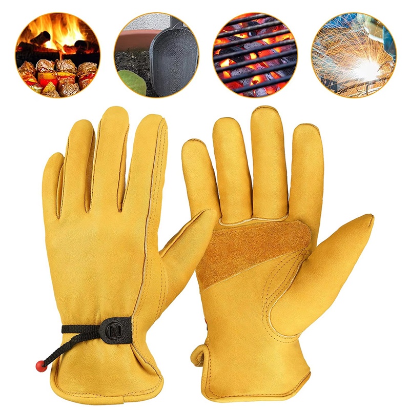 زوج واحد من قفازات العمل المصن - مراجعة Leather Driving Glove وسعره