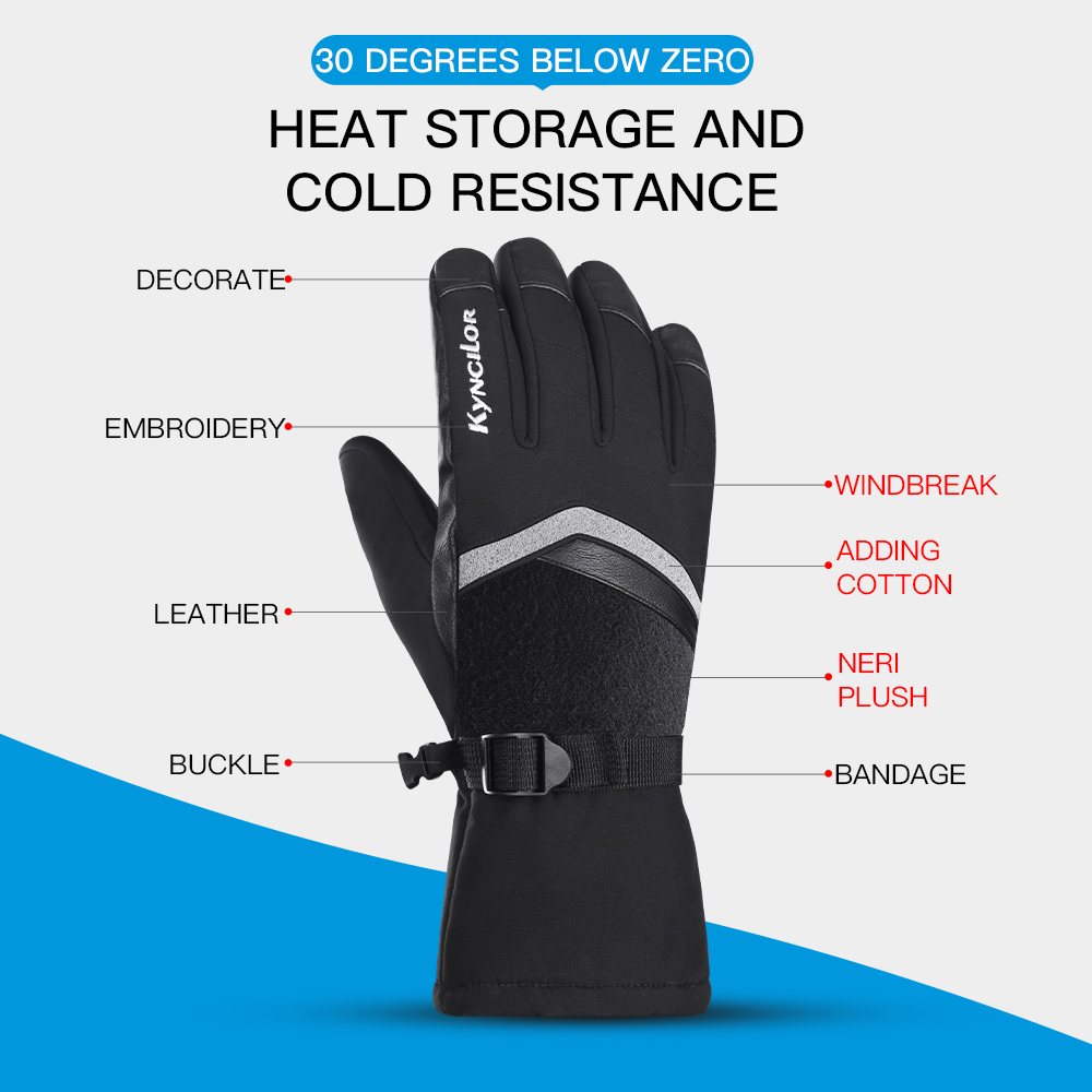 الشتاء في الهواء الطلق ركوب ال - مراجعة Ski Glove Waterproof وسعره